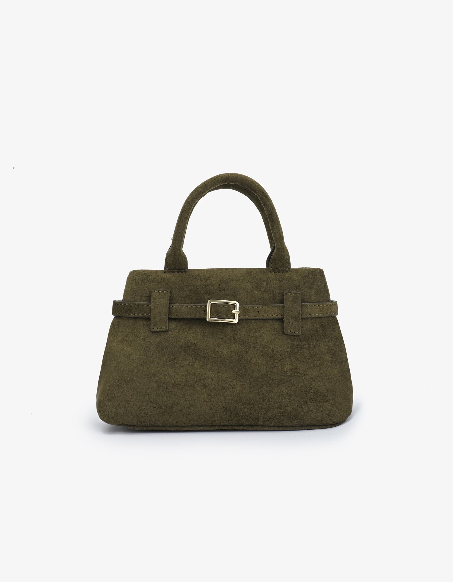 GREER MINI DOCTOR BAG FAUX SUEDE OLIVE - REMI/REID