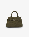 GREER MINI DOCTOR BAG FAUX SUEDE OLIVE - REMI/REID