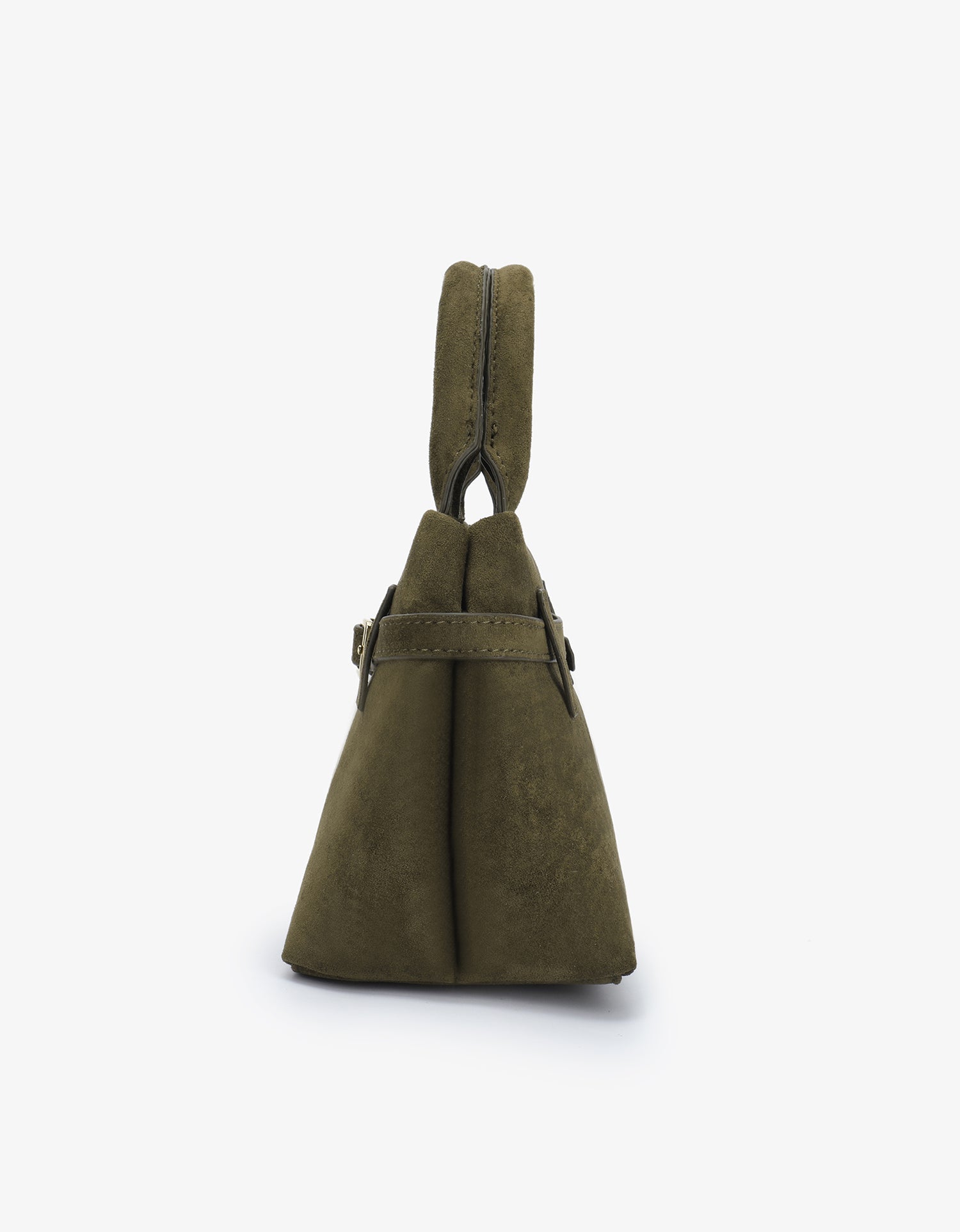 GREER MINI DOCTOR BAG FAUX SUEDE OLIVE - REMI/REID