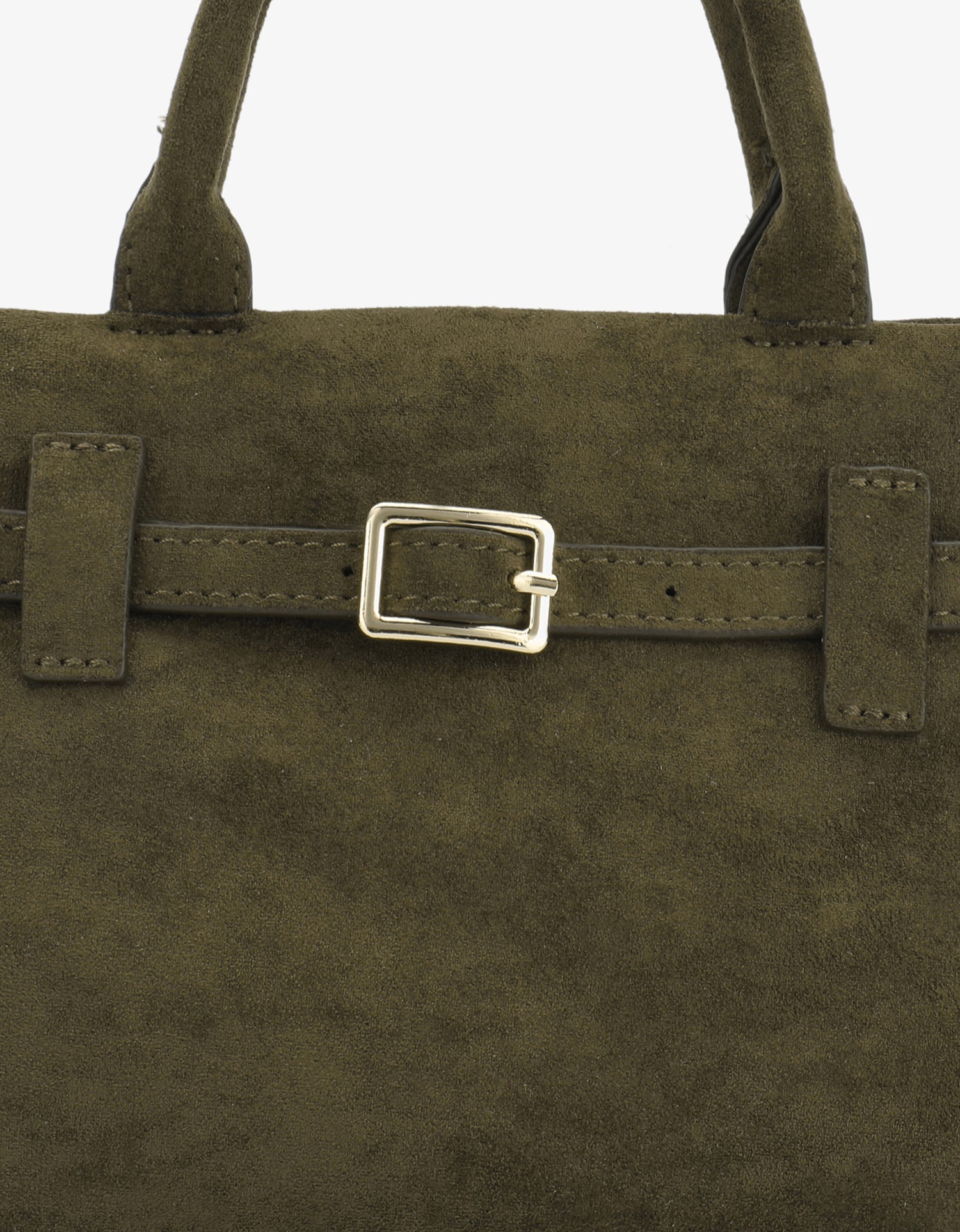 GREER MINI DOCTOR BAG FAUX SUEDE OLIVE - REMI/REID