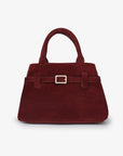 GREER MINI DOCTOR BAG FAUX SUEDE WINE - REMI/REID