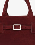 GREER MINI DOCTOR BAG FAUX SUEDE WINE - REMI/REID
