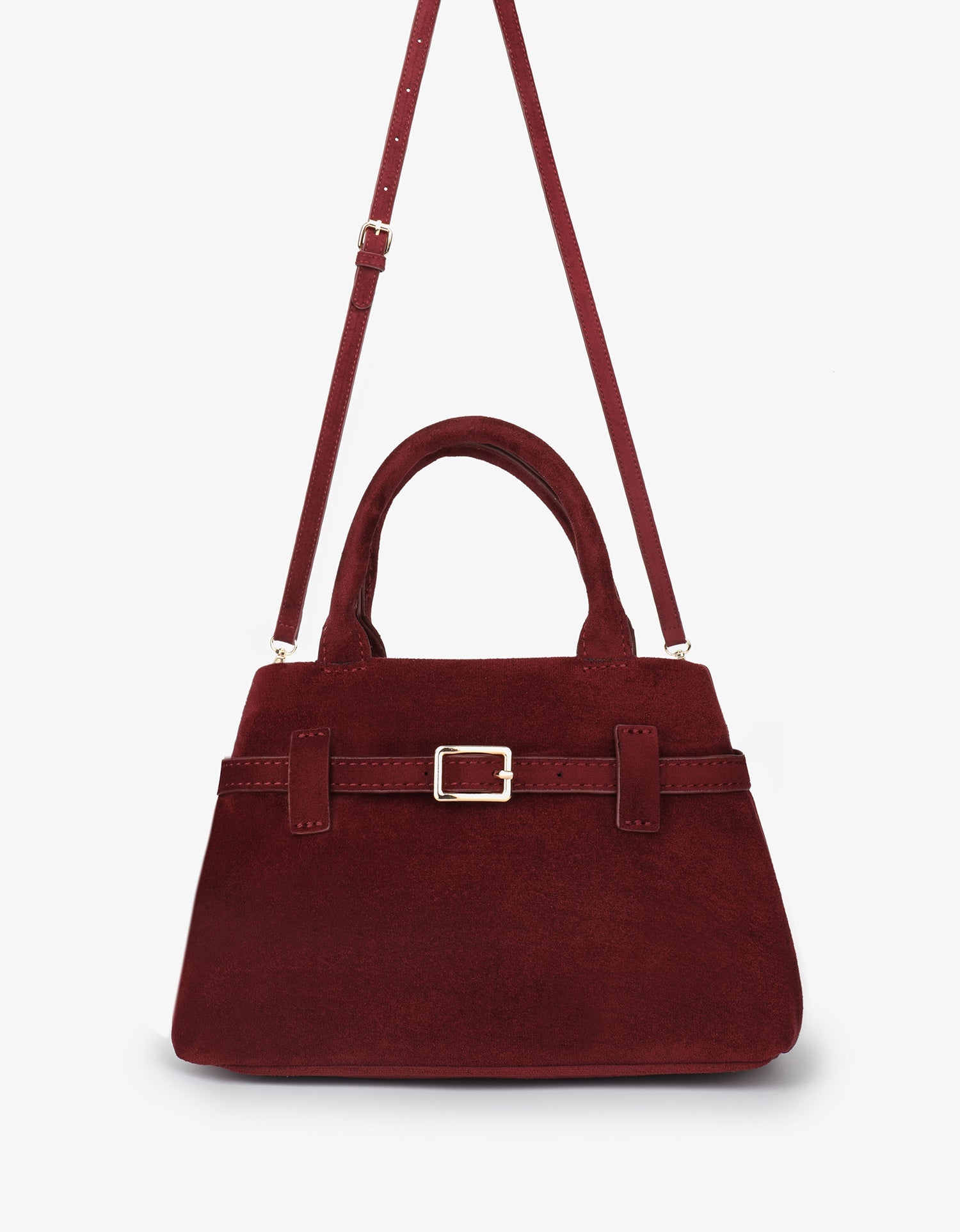 GREER MINI DOCTOR BAG FAUX SUEDE WINE - REMI/REID