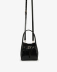 HOLLACE MINI CROC PATENT WITH BUCKLE BLACK - REMI/REID