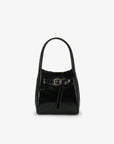 HOLLACE MINI CROC PATENT WITH BUCKLE BLACK - REMI/REID