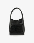 HOLLACE MINI CROC PATENT WITH BUCKLE BLACK - REMI/REID