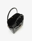 HOLLACE MINI CROC PATENT WITH BUCKLE BLACK - REMI/REID