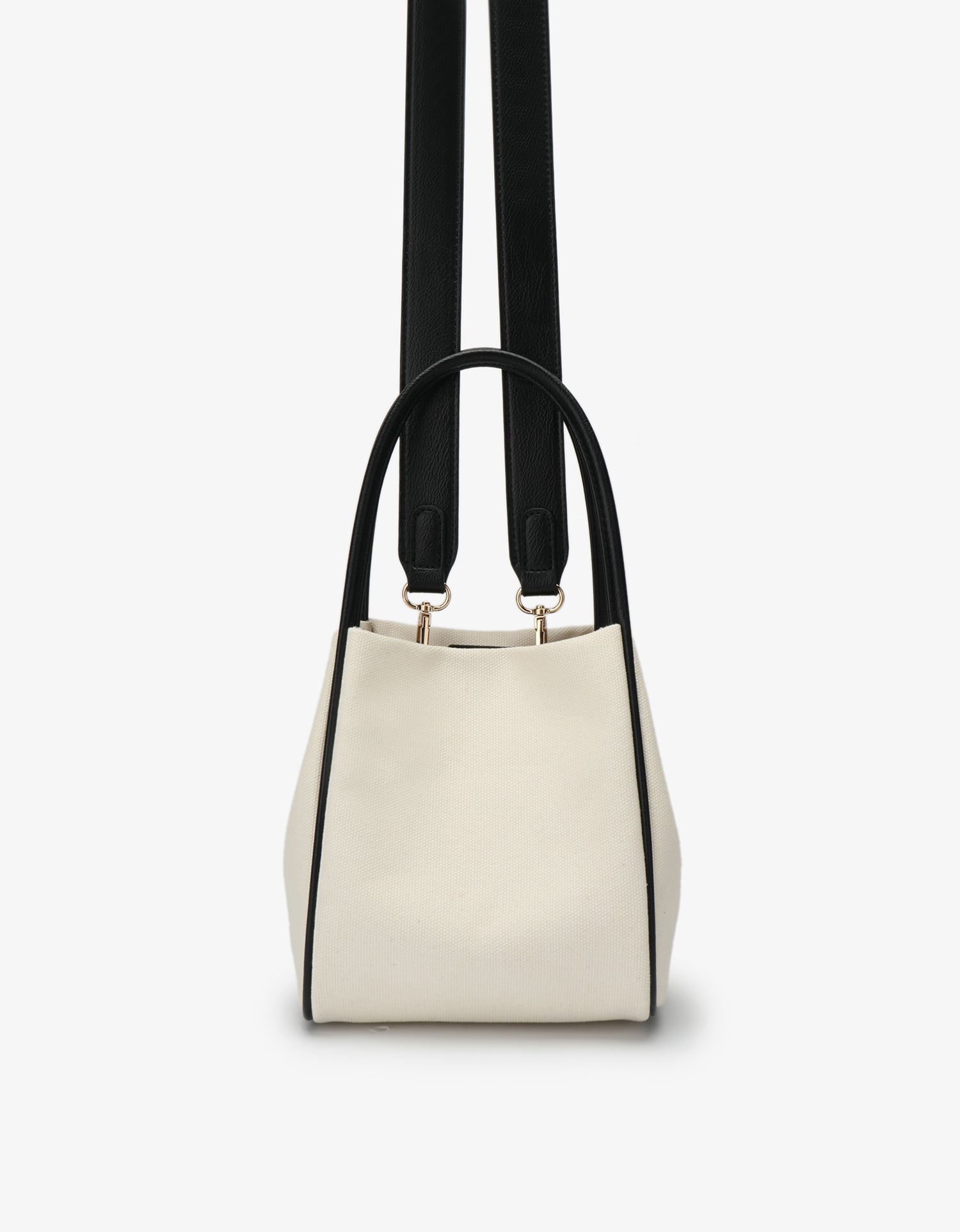 HOLLACE MINI TOTE CANVAS CONTRAST PIPING BLACK - REMI/REID