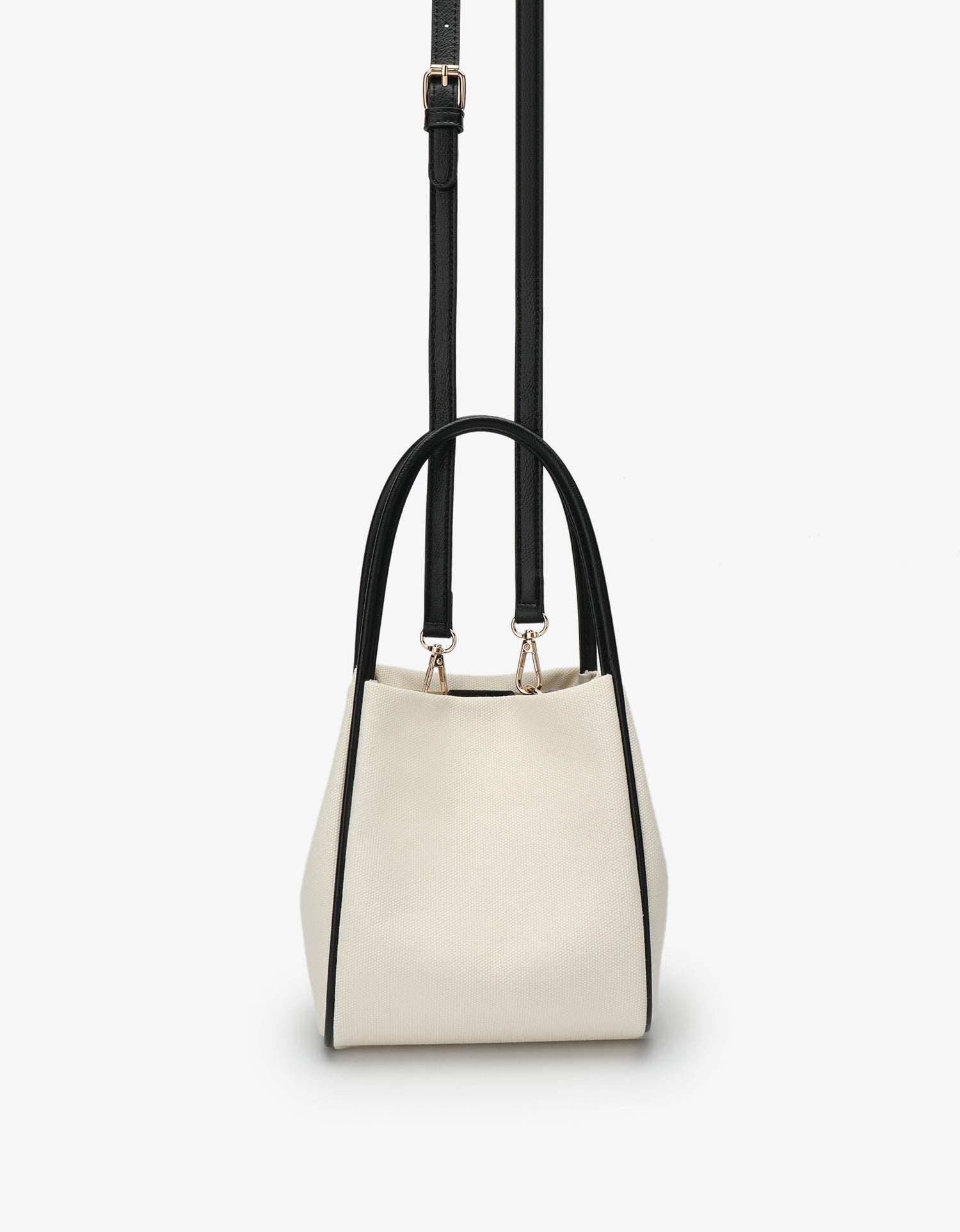 HOLLACE MINI TOTE CANVAS CONTRAST PIPING BLACK - REMI/REID