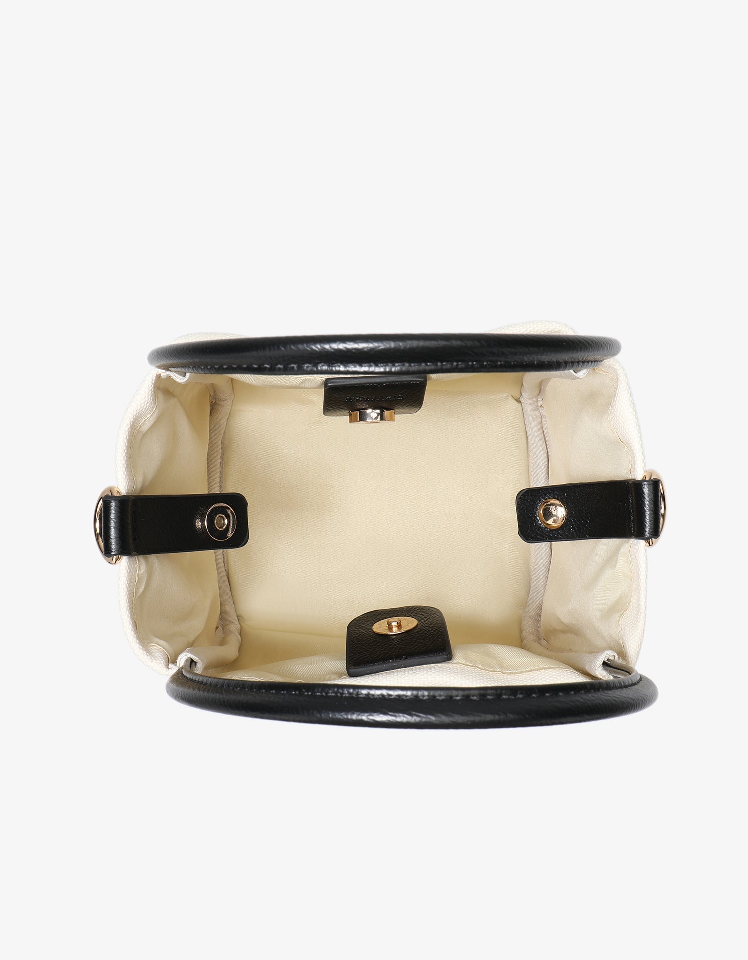 HOLLACE MINI TOTE CANVAS CONTRAST PIPING BLACK - REMI/REID