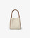 HOLLACE MINI TOTE CANVAS CONTRAST PIPING BROWN - REMI/REID