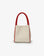 HOLLACE MINI TOTE CANVAS CONTRAST PIPING RED - REMI/REID