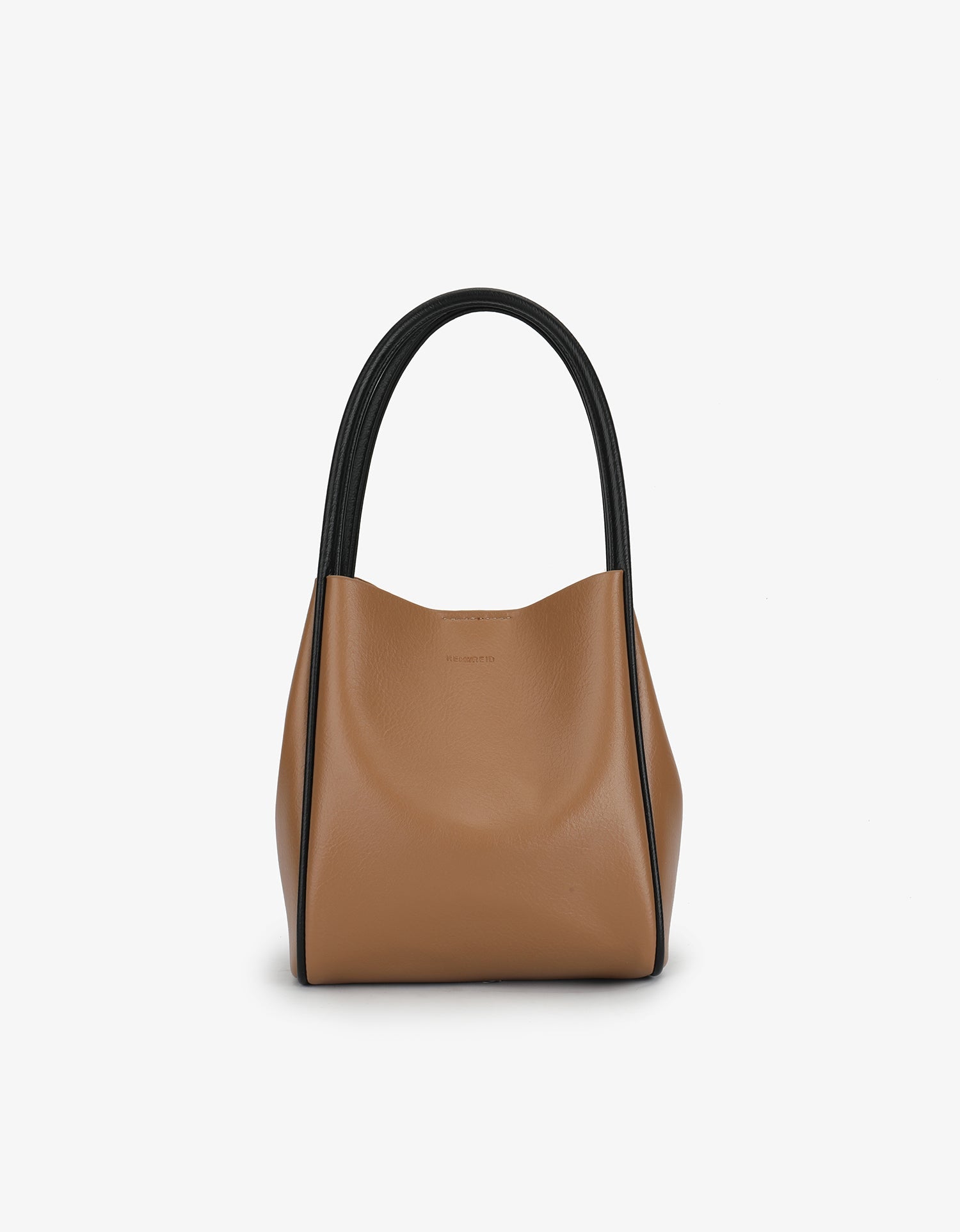 HOLLACE MINI TOTE CONTRAST PIPING TAN/BLACK – REMI/REID