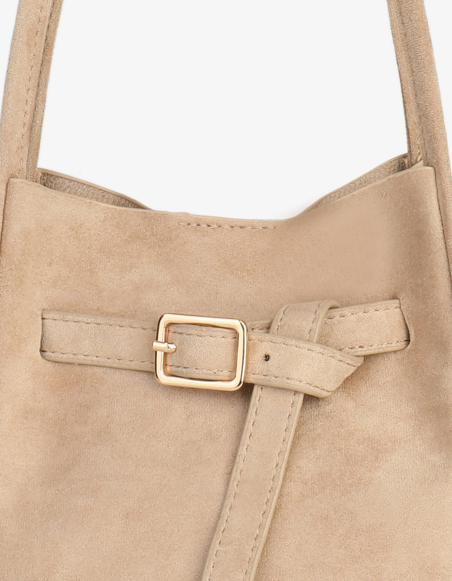 HOLLACE MINI TOTE FAUX SUEDE BUCKLE FOUNDATION - REMI/REID