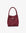HOLLACE MINI TOTE FAUX SUEDE CROC BUCKLE WINE - REMI/REID