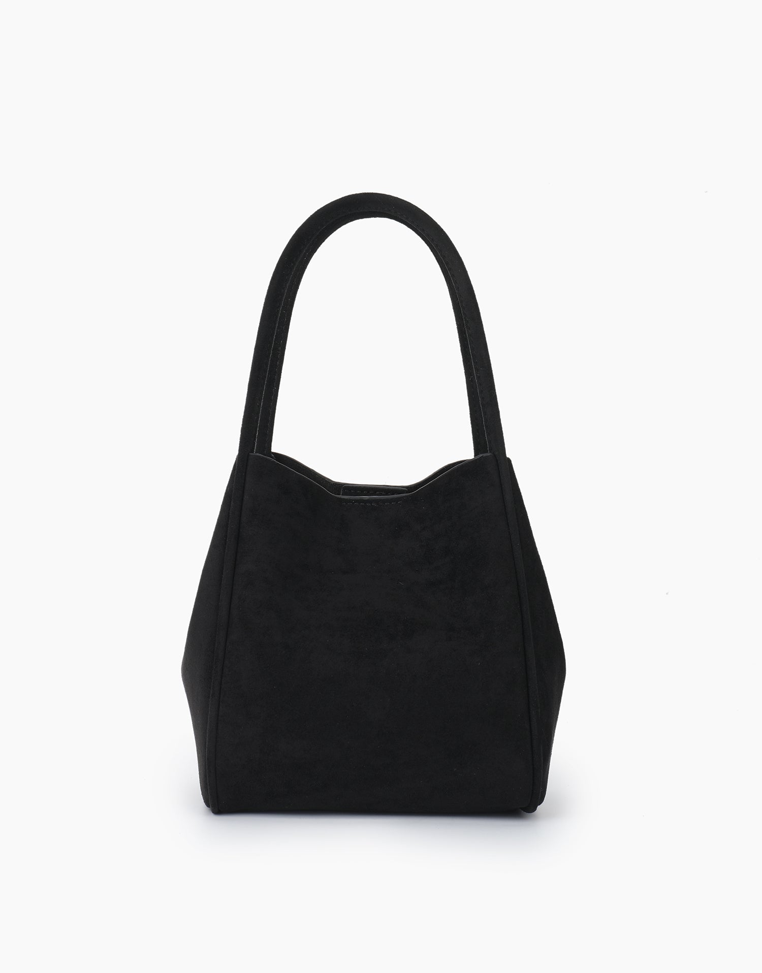 HOLLACE MINI TOTE STUDDED FAUX SUEDE BLACK - REMI/REID