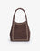 HOLLACE MINI TOTE STUDDED FAUX SUEDE CHOCOLATE - REMI/REID
