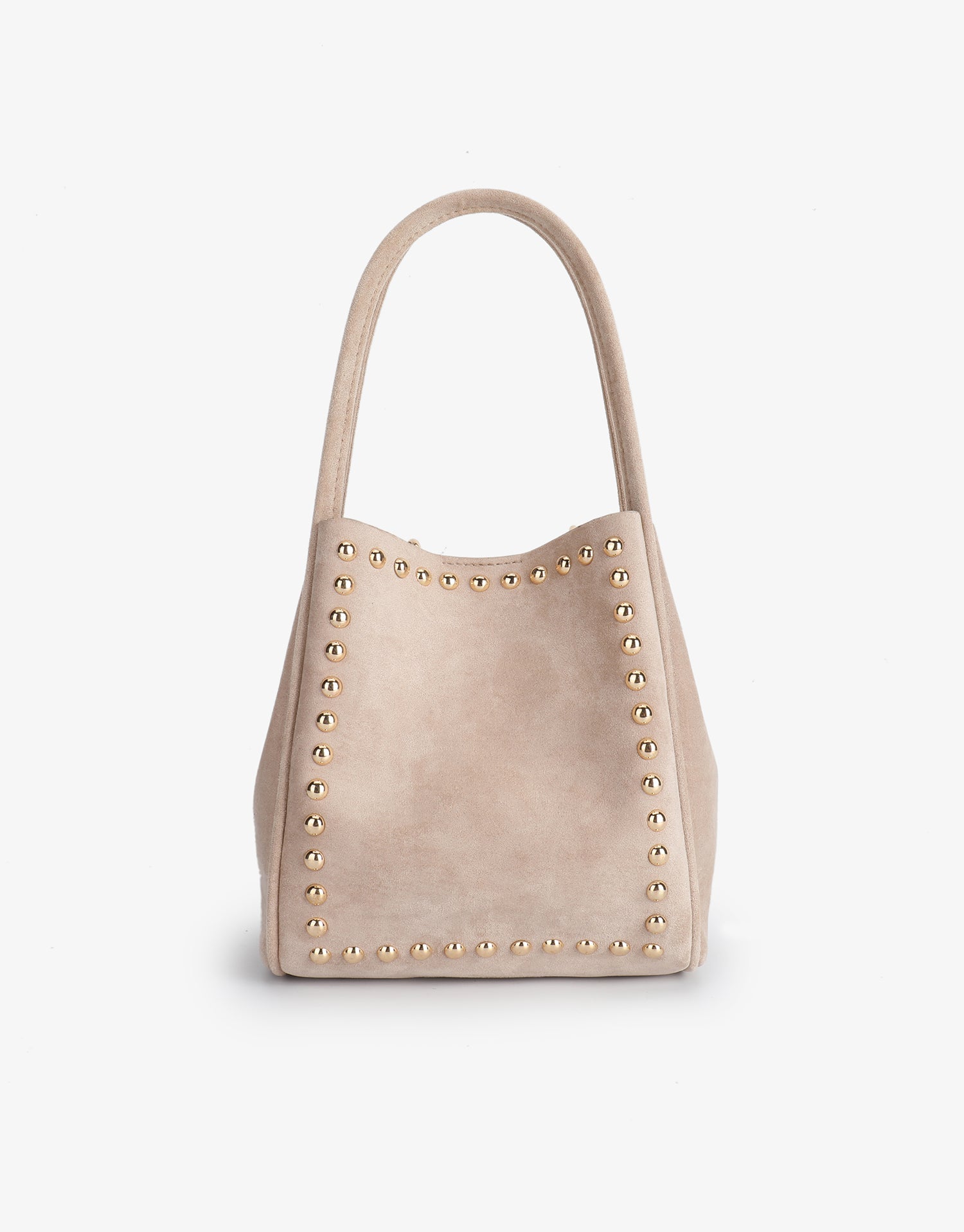 HOLLACE MINI TOTE STUDDED FAUX SUEDE FOUNDATION - REMI/REID