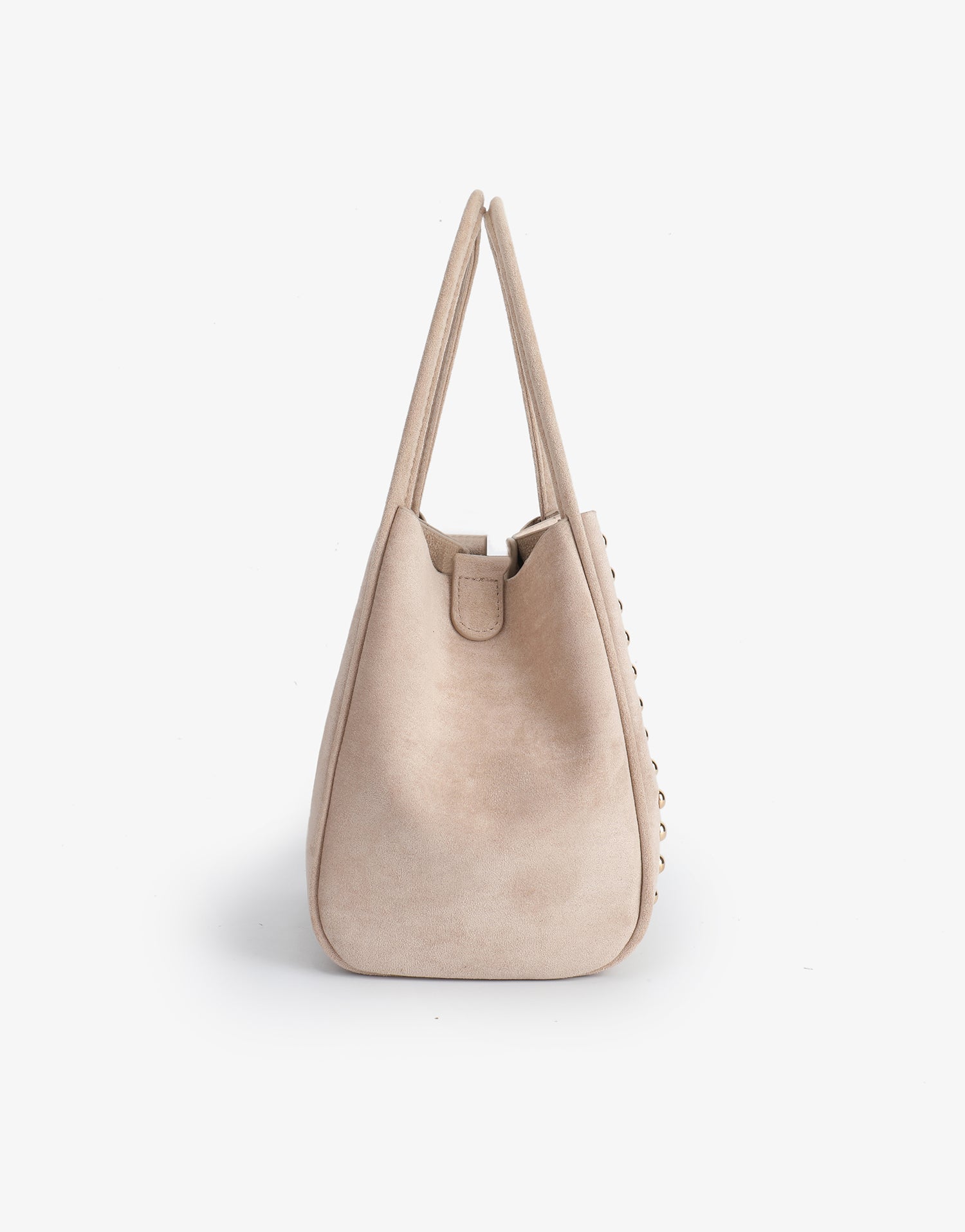 HOLLACE MINI TOTE STUDDED FAUX SUEDE FOUNDATION - REMI/REID