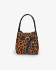 HOLLACE MINI TOTE SUEDE WITH BUCKLE LEOPARD - REMI/REID
