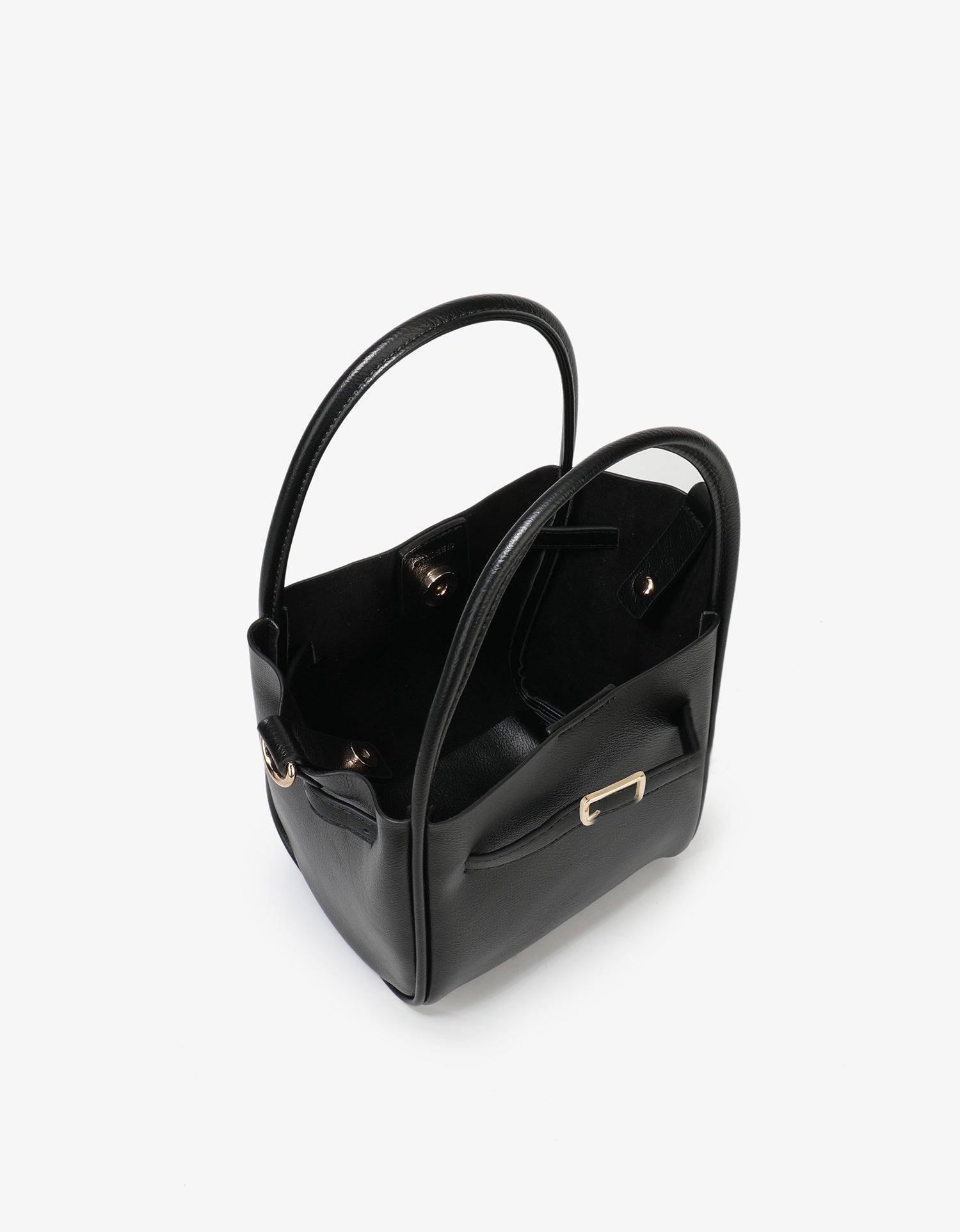 HOLLACE MINI TOTE VEGAN BUCKLE BLACK - REMI/REID
