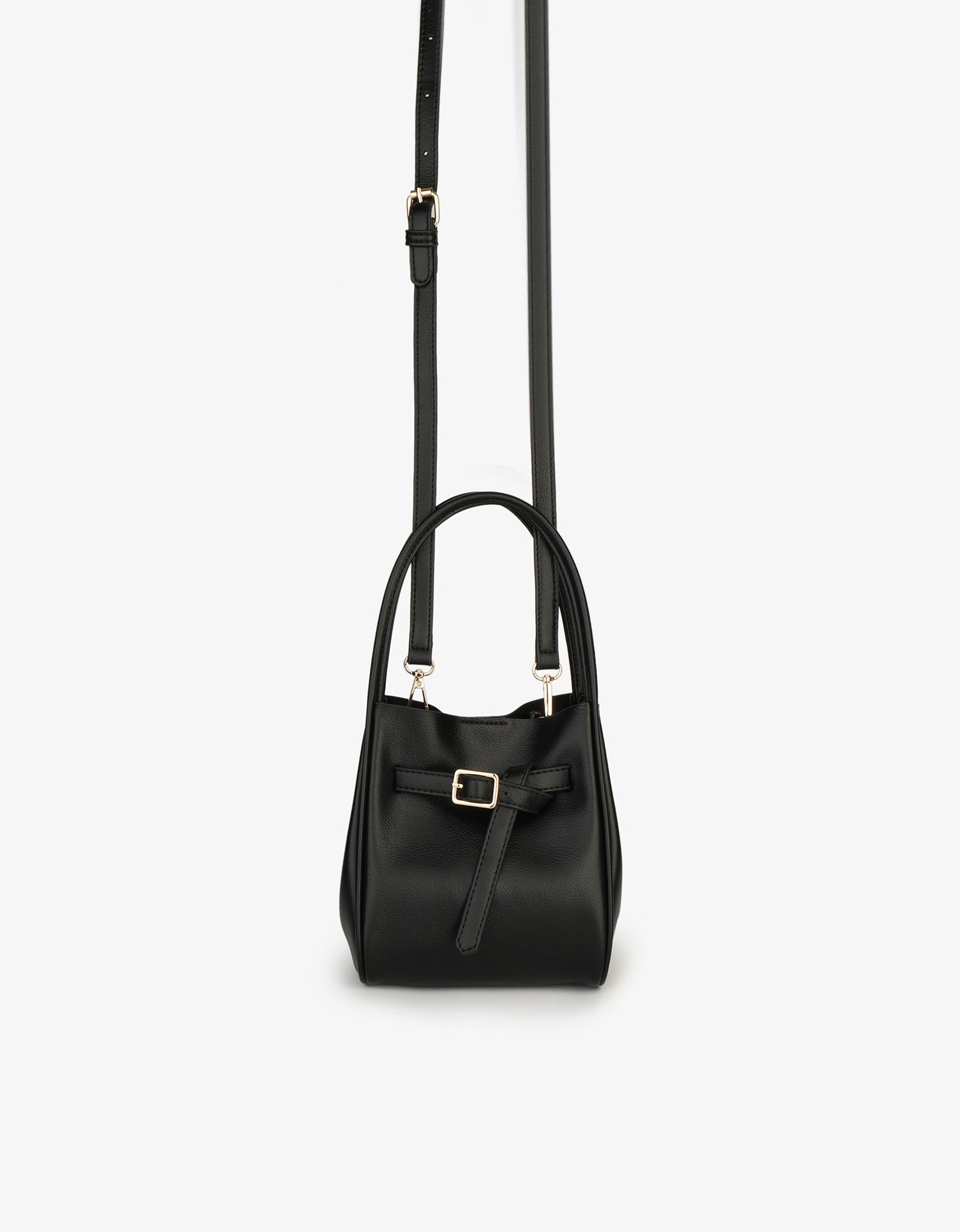 HOLLACE MINI TOTE VEGAN BUCKLE BLACK - REMI/REID