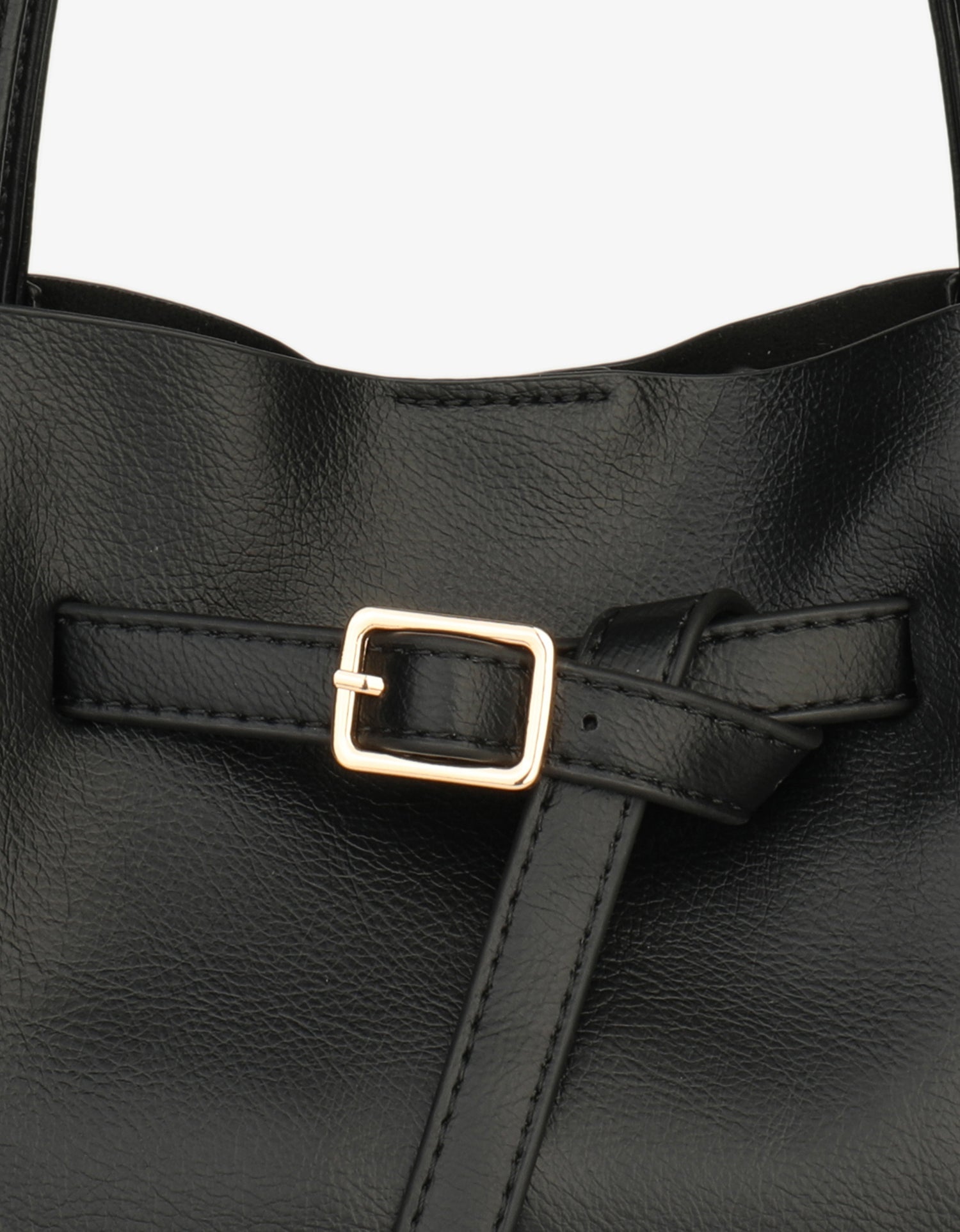 HOLLACE MINI TOTE VEGAN BUCKLE BLACK - REMI/REID