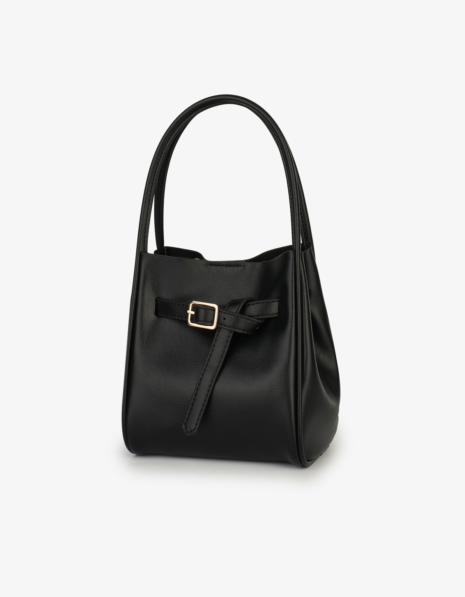 HOLLACE MINI TOTE VEGAN BUCKLE BLACK - REMI/REID