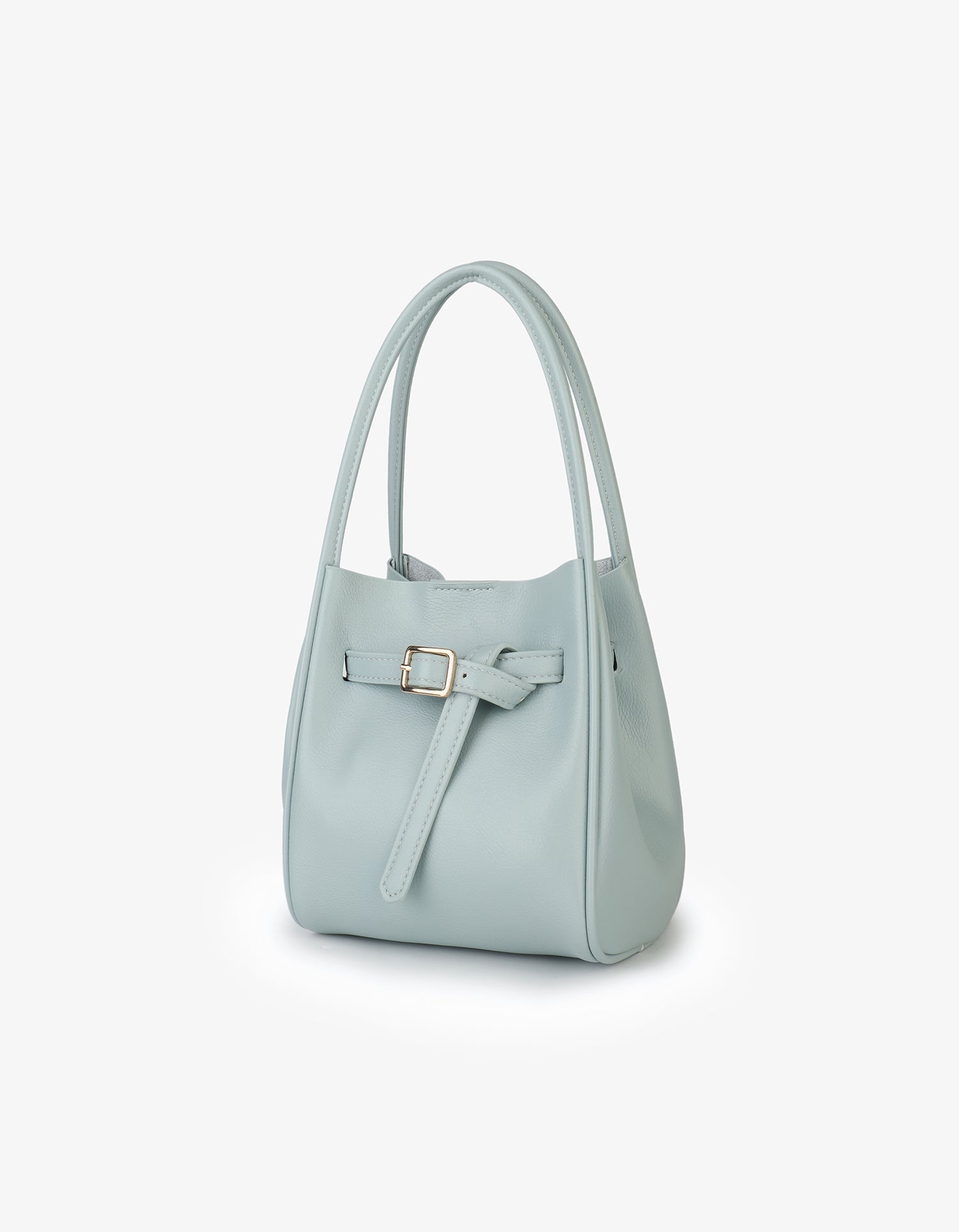 HOLLACE MINI TOTE VEGAN BUCKLE BLUE - REMI/REID