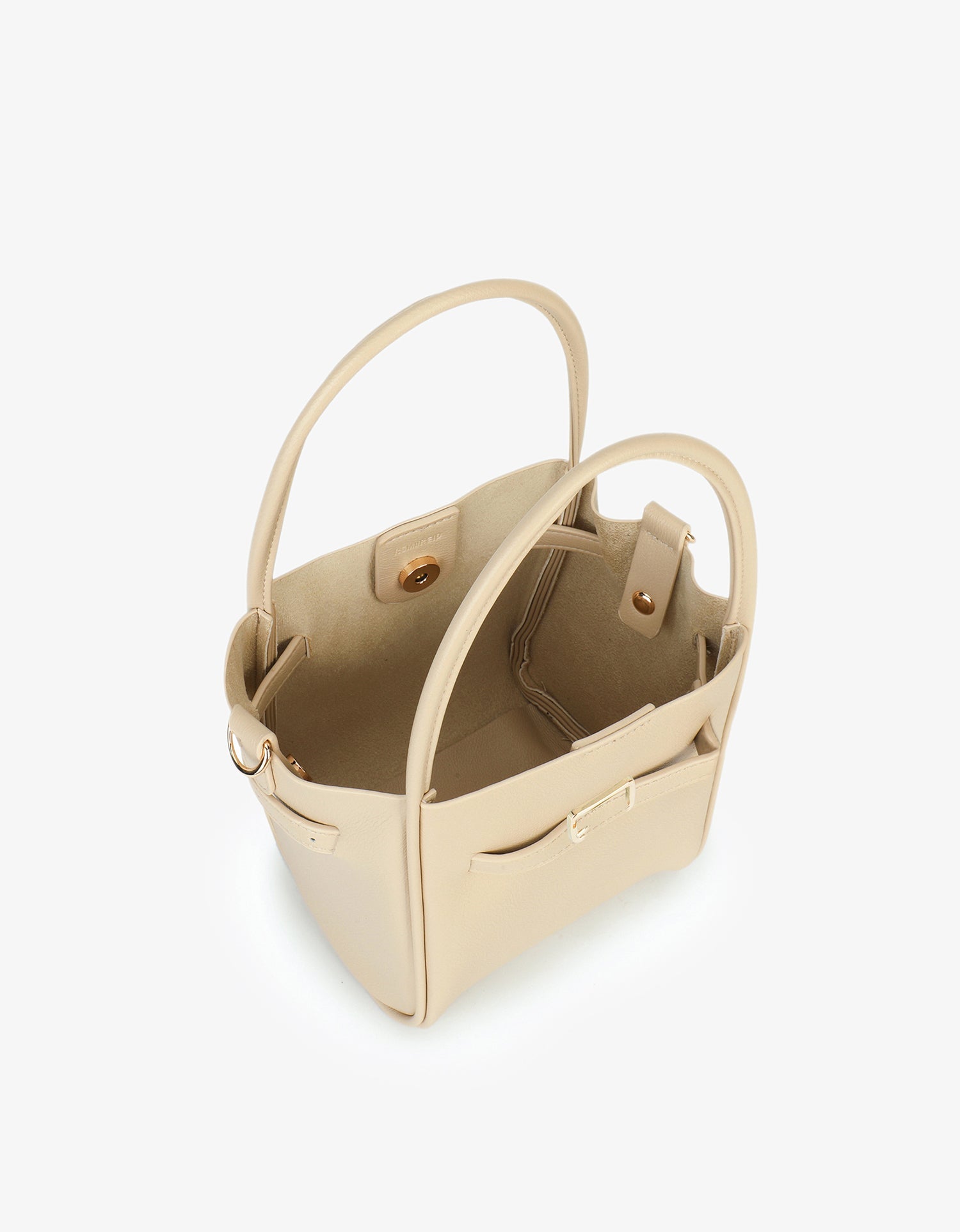 HOLLACE MINI TOTE VEGAN BUCKLE CREAM - REMI/REID