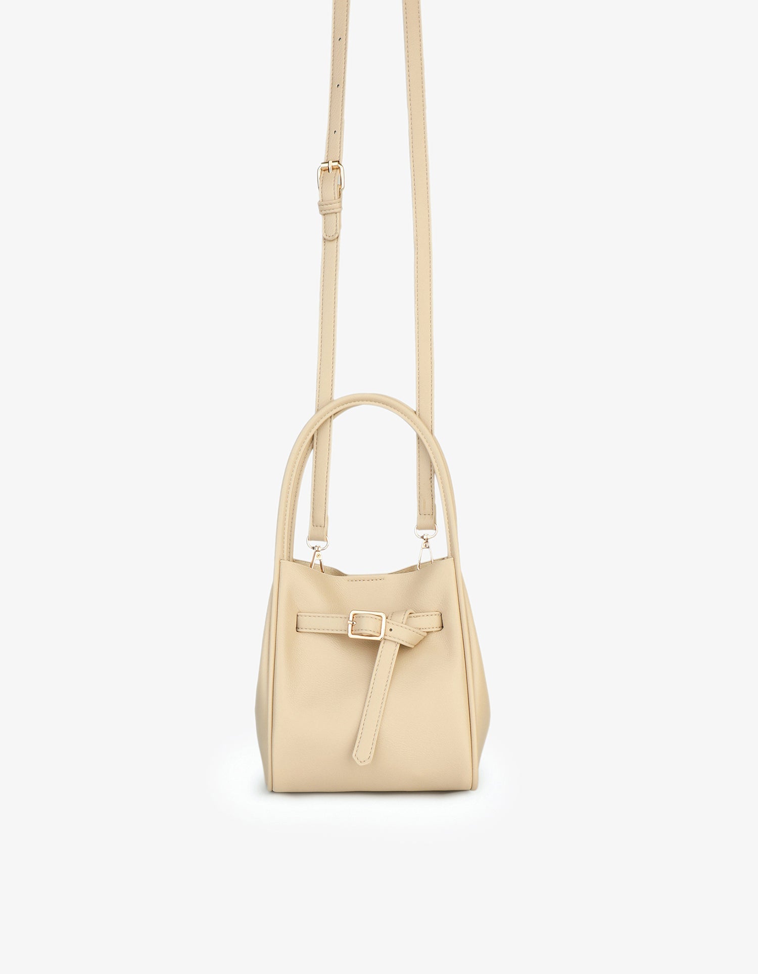 HOLLACE MINI TOTE VEGAN BUCKLE CREAM - REMI/REID