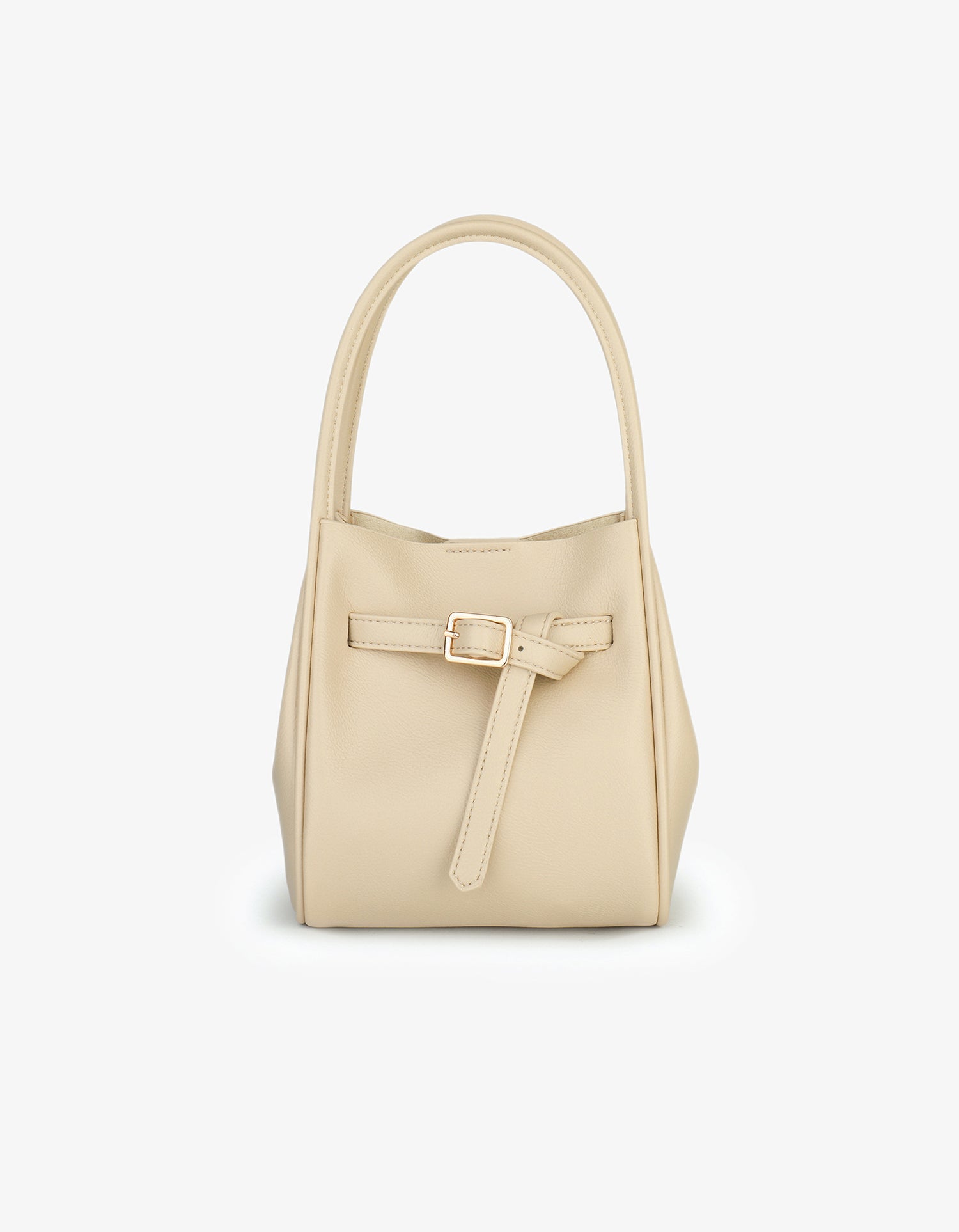 HOLLACE MINI TOTE VEGAN BUCKLE CREAM - REMI/REID