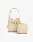 HOLLACE MINI TOTE VEGAN BUCKLE CREAM - REMI/REID