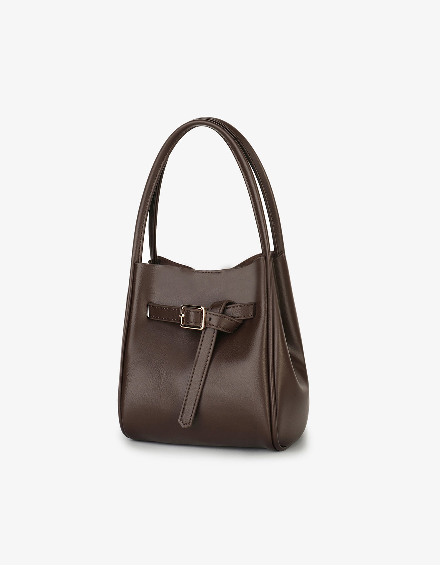 HOLLACE MINI TOTE VEGAN BUCKLE ESPRESSO - REMI/REID