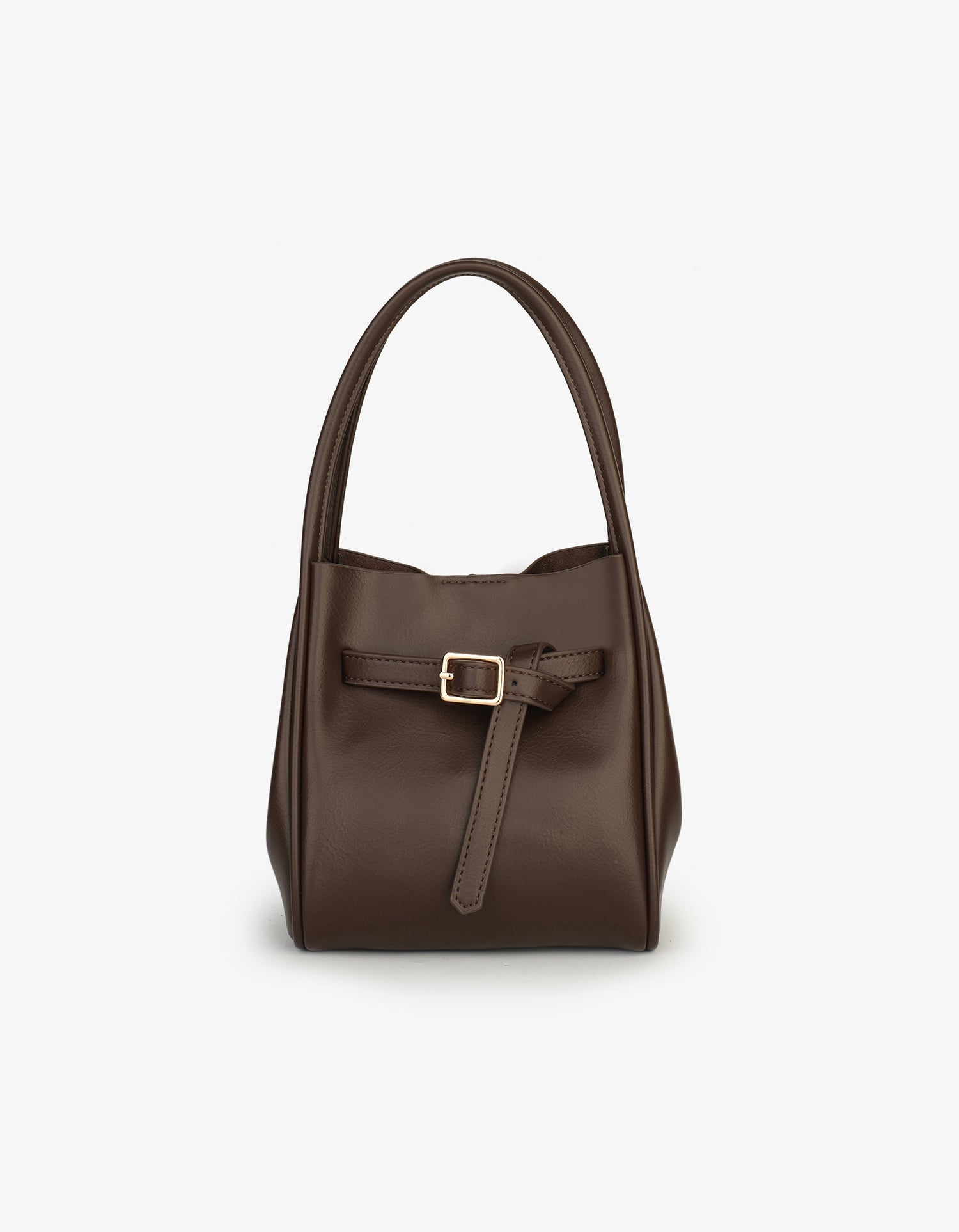HOLLACE MINI TOTE VEGAN BUCKLE ESPRESSO - REMI/REID