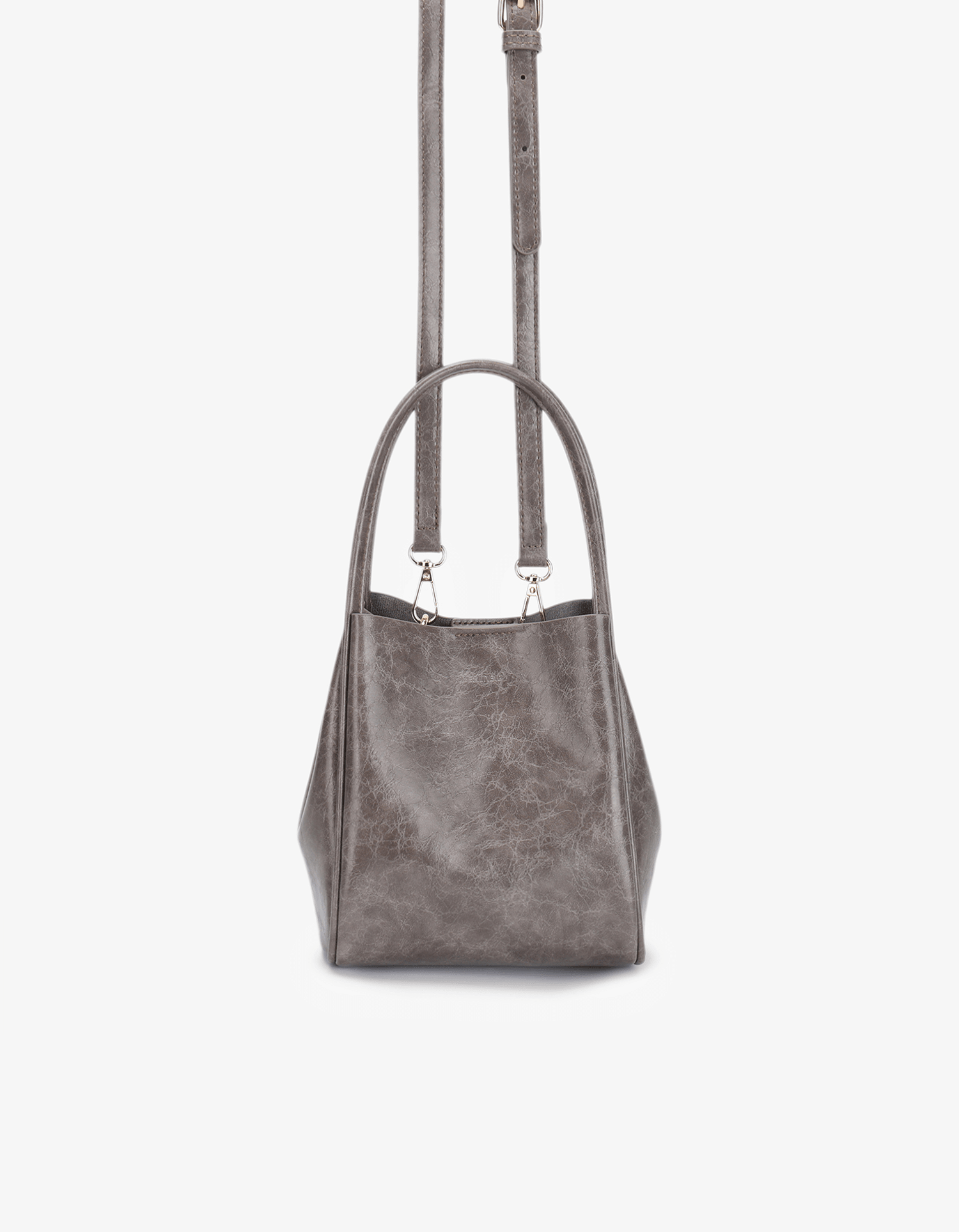 HOLLACE MINI TOTE WAXED GREY - REMI/REID