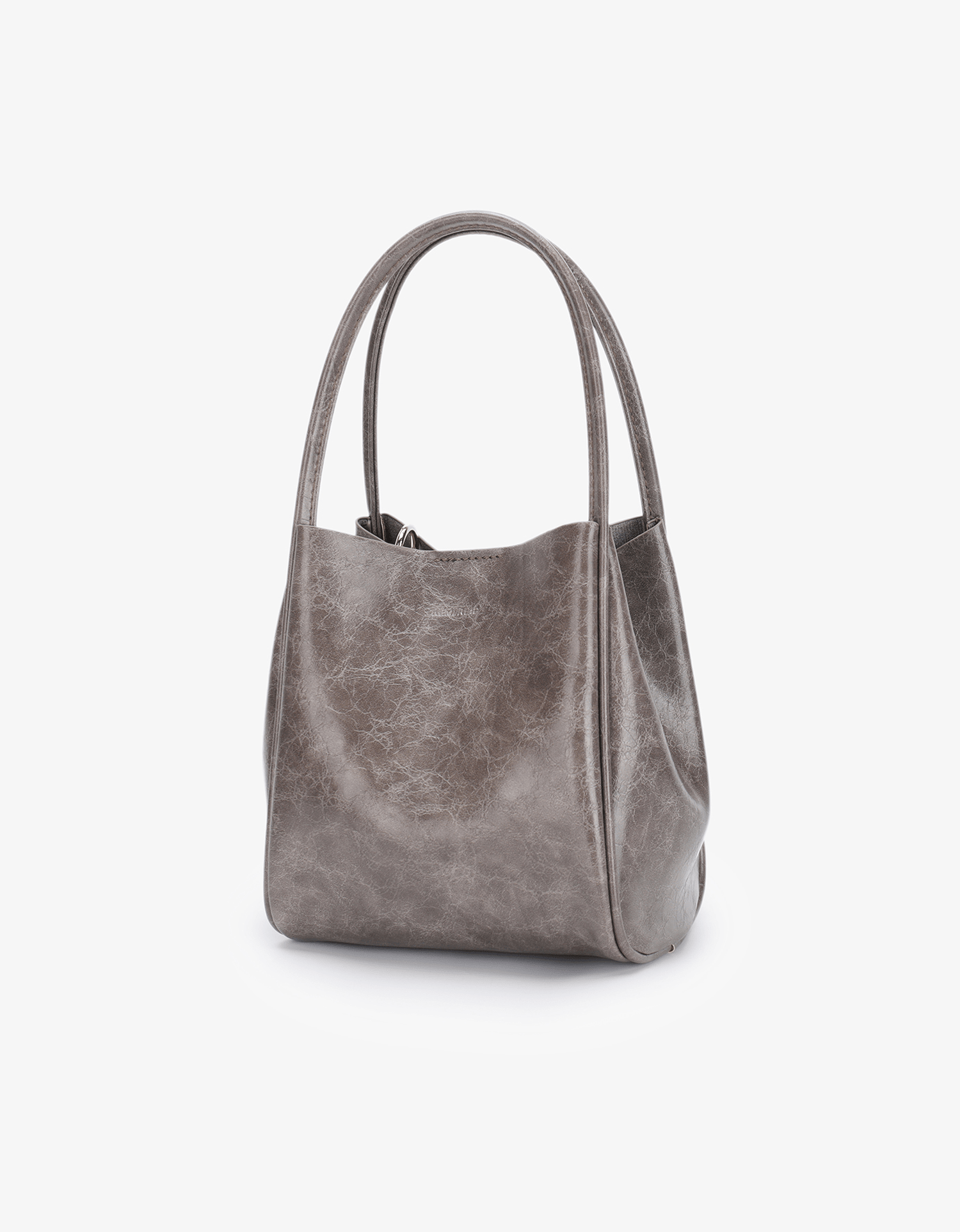 HOLLACE MINI TOTE WAXED GREY - REMI/REID