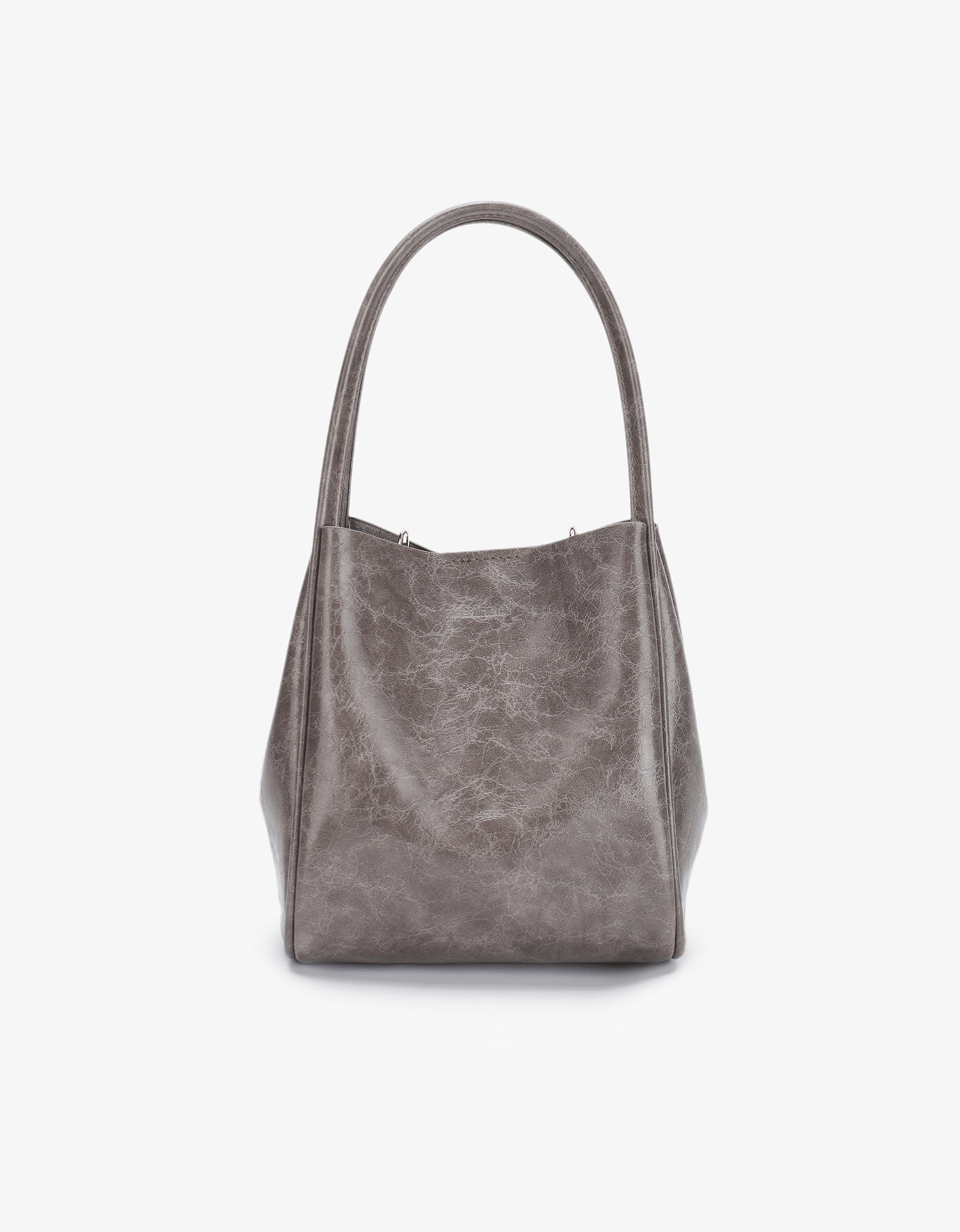 HOLLACE MINI TOTE WAXED GREY - REMI/REID