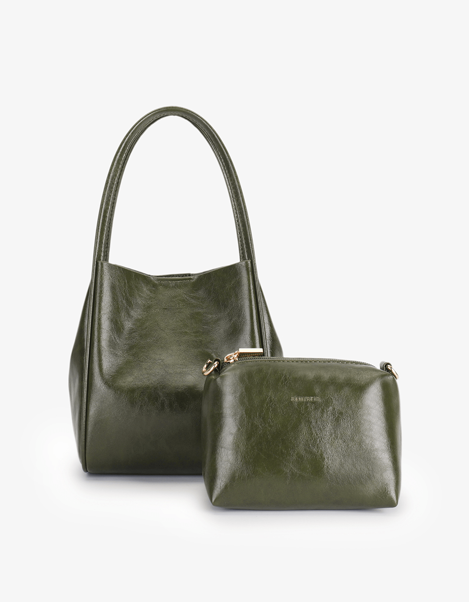 HOLLACE MINI TOTE WAXED OLIVE - REMI/REID