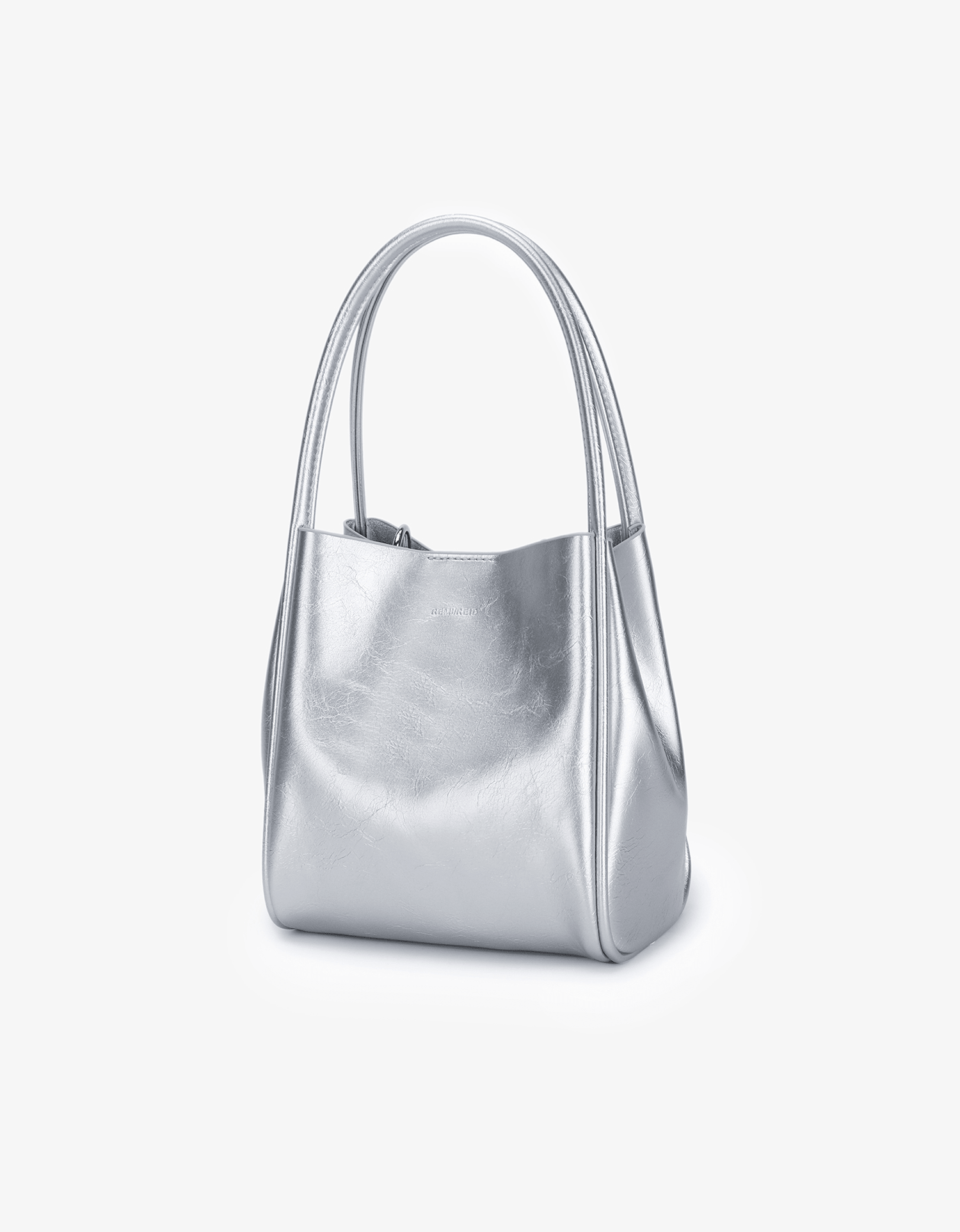HOLLACE MINI TOTE WAXED SILVER - REMI/REID