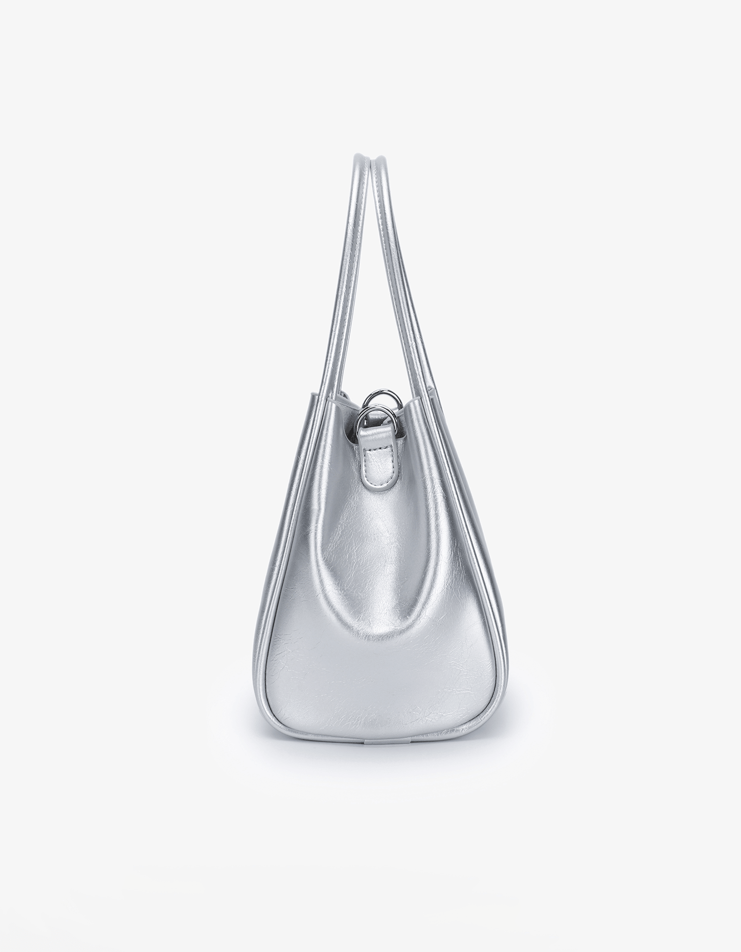 HOLLACE MINI TOTE WAXED SILVER - REMI/REID