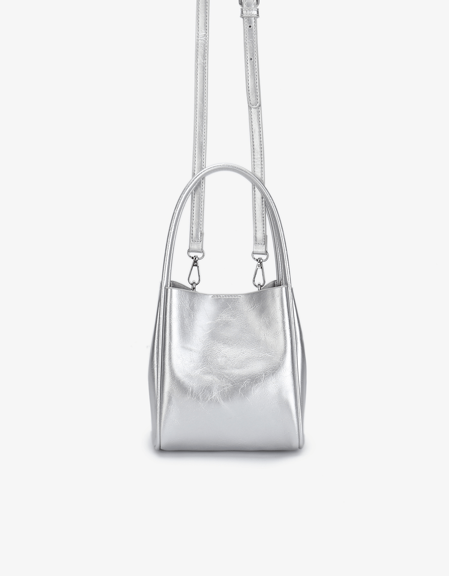 HOLLACE MINI TOTE WAXED SILVER - REMI/REID