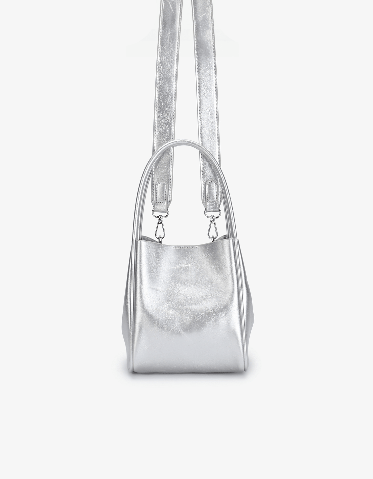 HOLLACE MINI TOTE WAXED SILVER - REMI/REID