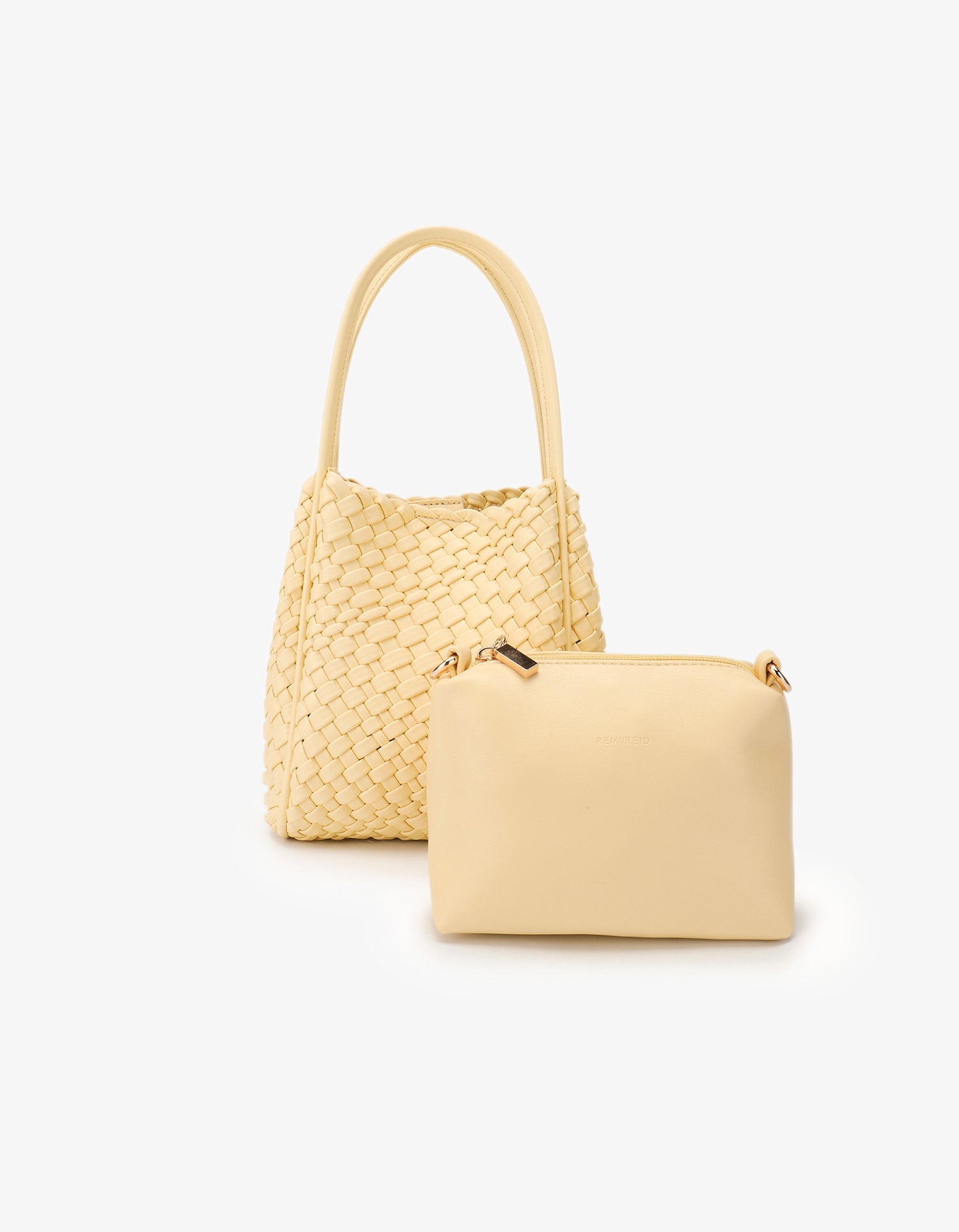 HOLLACE MINI TOTE WOVEN BUTTER - REMI/REID
