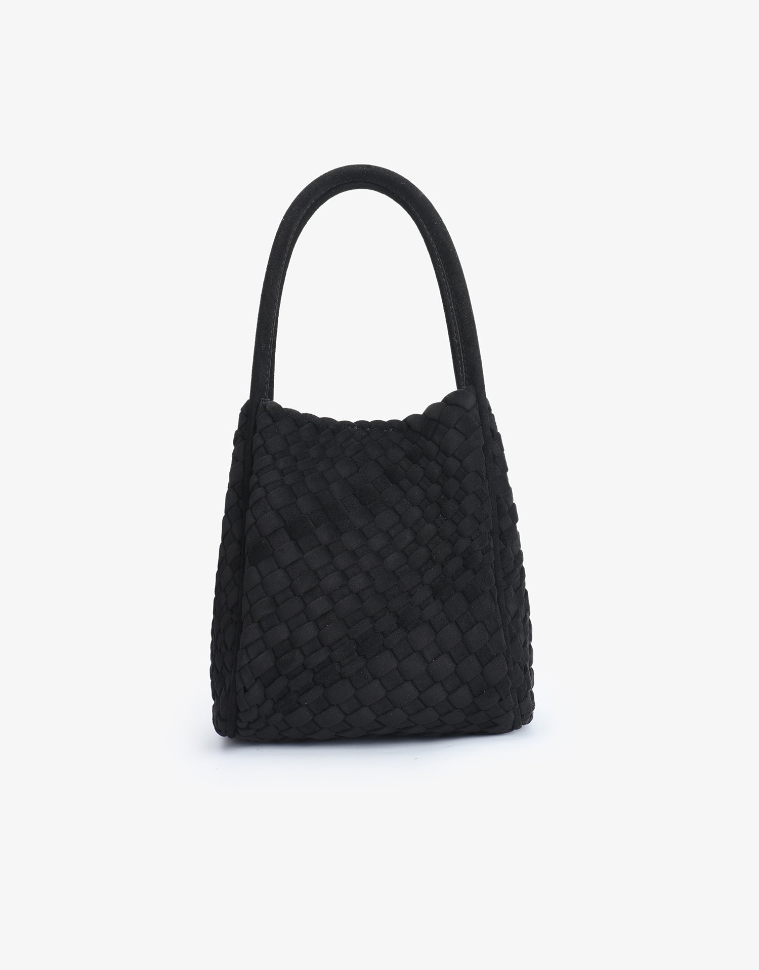 HOLLACE MINI TOTE WOVEN FAUX SUEDE BLACK - REMI/REID