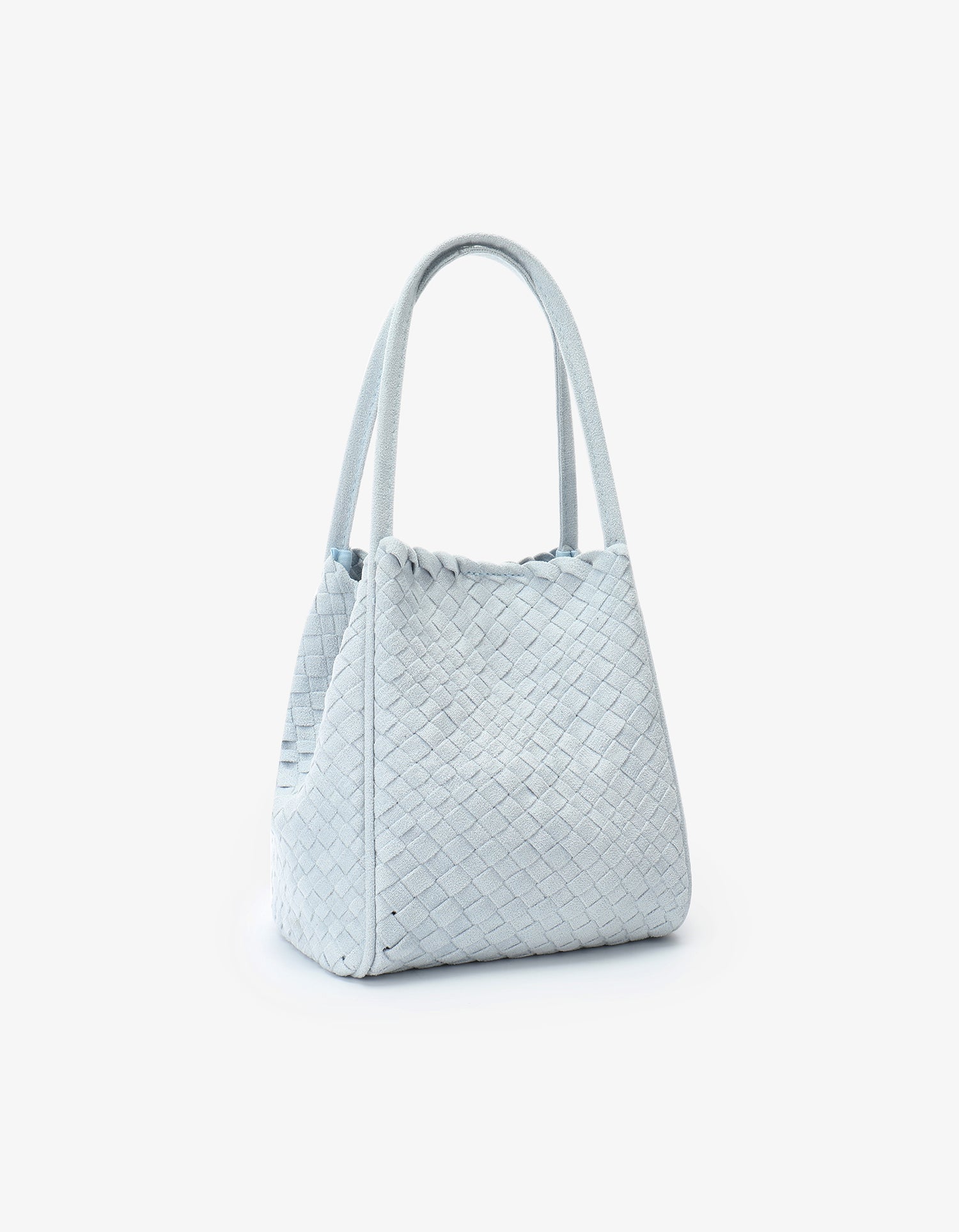 HOLLACE MINI TOTE WOVEN FAUX SUEDE BLUE - REMI/REID