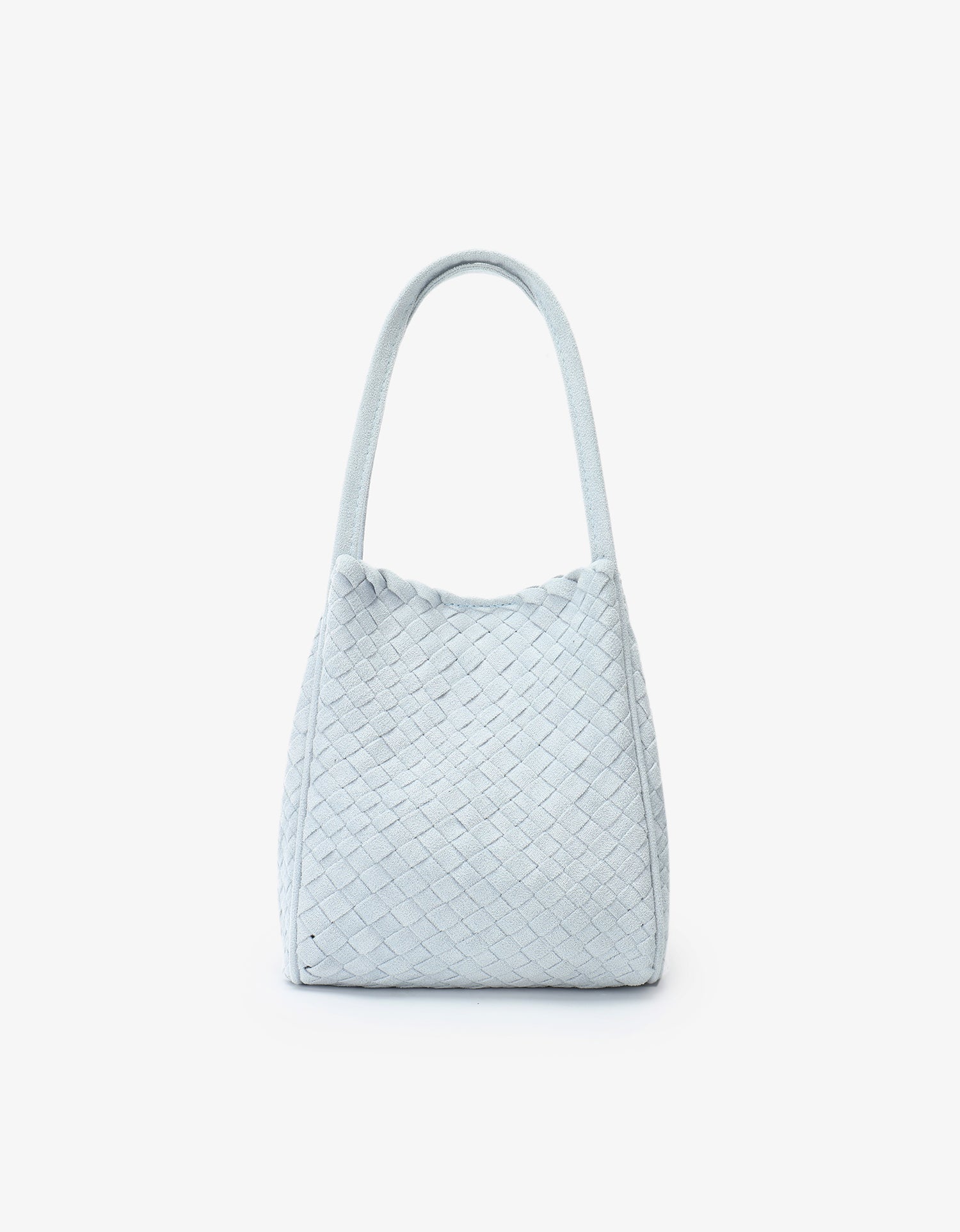 HOLLACE MINI TOTE WOVEN FAUX SUEDE BLUE - REMI/REID