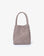 HOLLACE MINI TOTE WOVEN FAUX SUEDE DARK TAUPE - REMI/REID