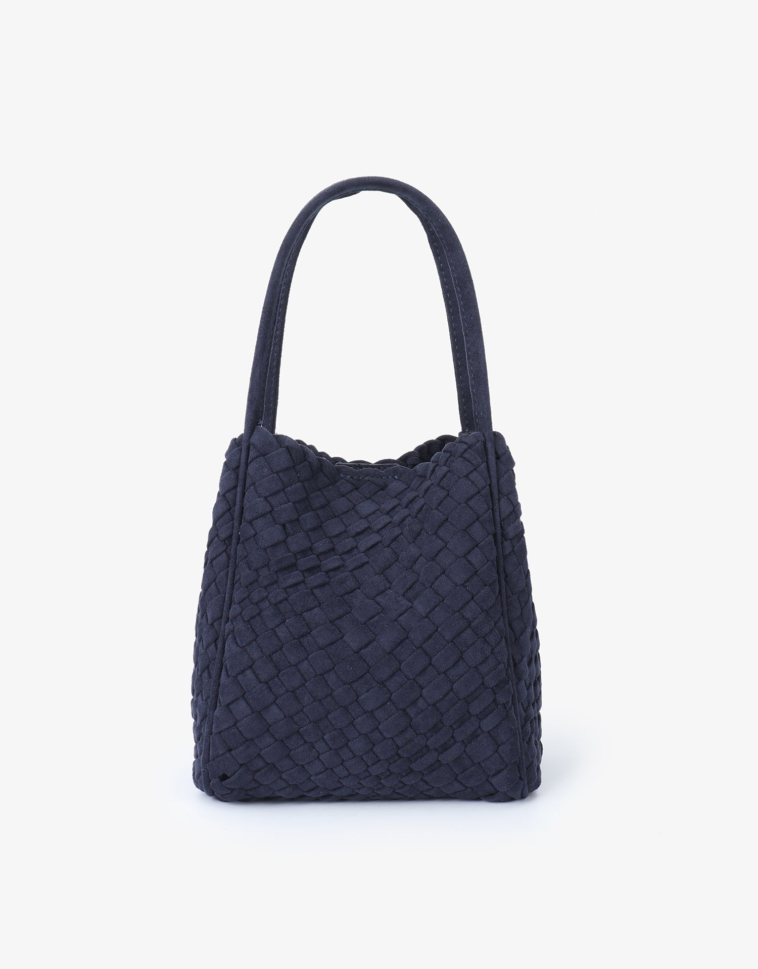 HOLLACE MINI TOTE WOVEN FAUX SUEDE NAVY - REMI/REID