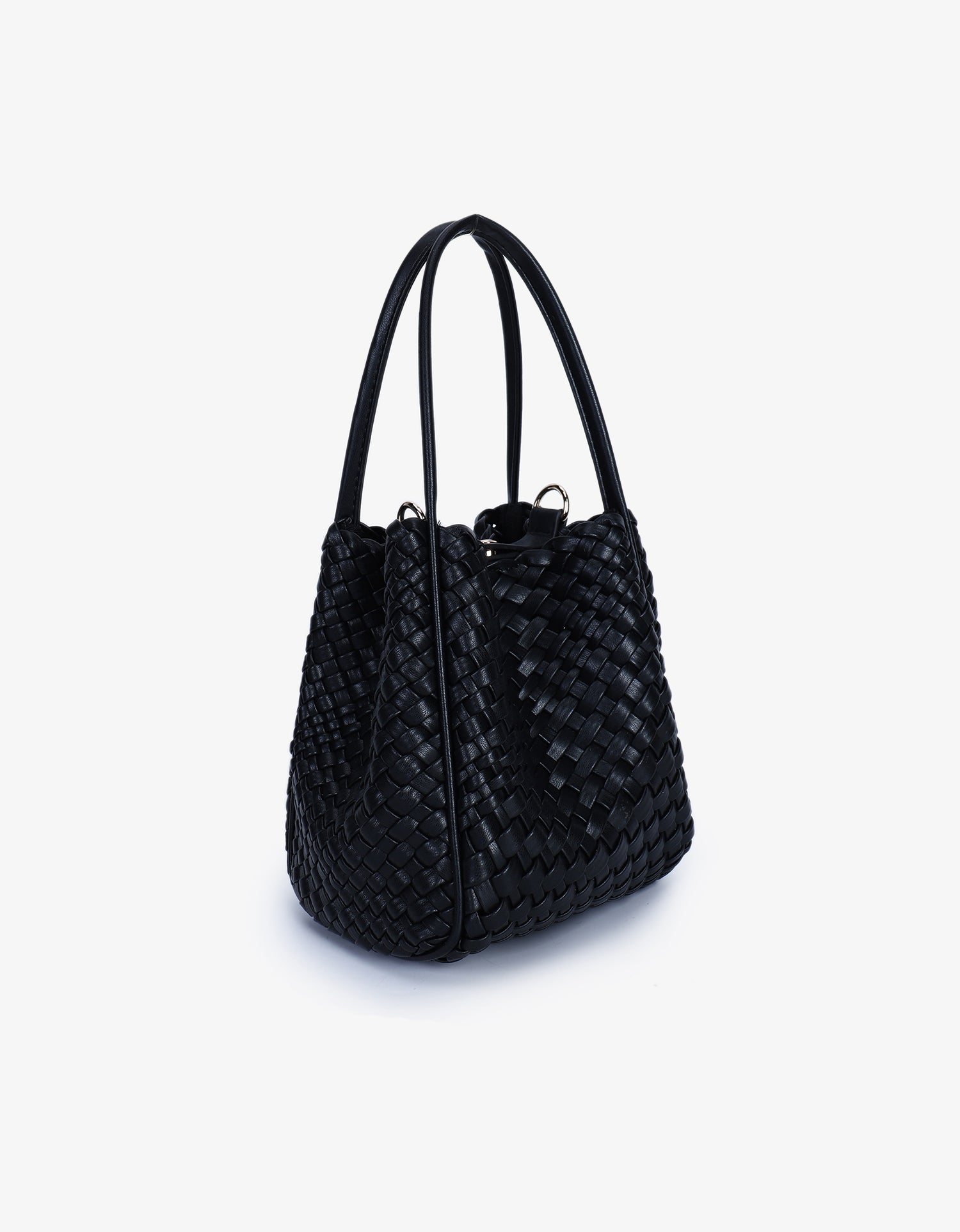 HOLLACE MINI TOTE WOVEN BLACK